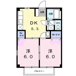 ガーデンハイツ【202号室】の間取り