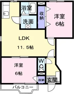 スター ハイツ【101号室】の間取り