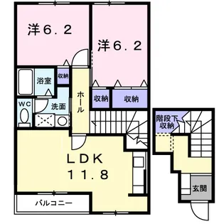 シルエーラ【202号室】の間取り