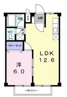 シティハイツ中美【103号室】の間取り