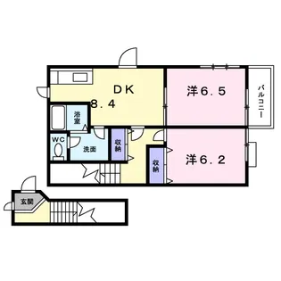 メゾン フリージアA【201号室】の間取り