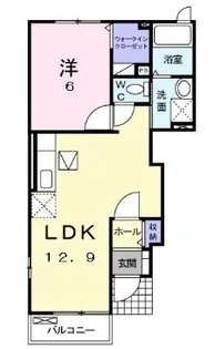 エテルノ グランツⅡ【102号室】の間取り