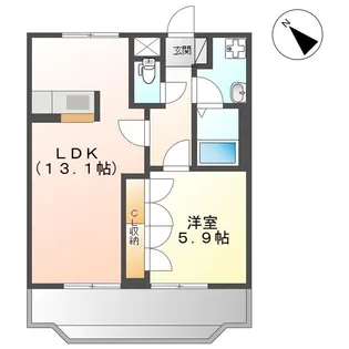 フィエスタ【202号室】の間取り