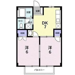 ニューシティ大内B【201号室】の間取り