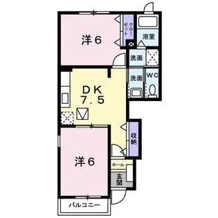 コズミック A【101号室】の間取り