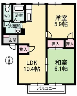 フレグランス飯山A棟【2階】の間取り