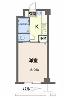 泉川マンション【405号室】の間取り