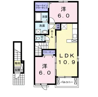 ネオリリーB【203号室】の間取り
