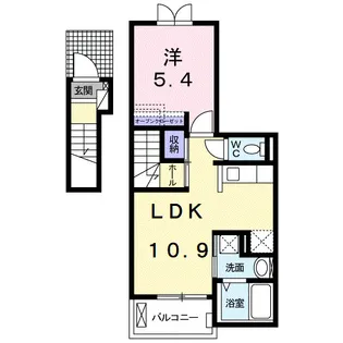 ディア コート 中津【203号室】の間取り