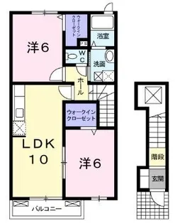 グローヴ ガーデンⅡ【202号室】の間取り