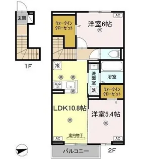ブルージュ【203号室】の間取り
