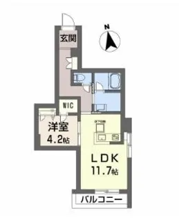 ディアマント番町【102号室】の間取り