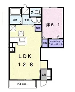 リバーサイド本山 A【102号室】の間取り