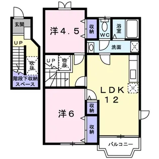 キャンディ ポップB【201号室】の間取り