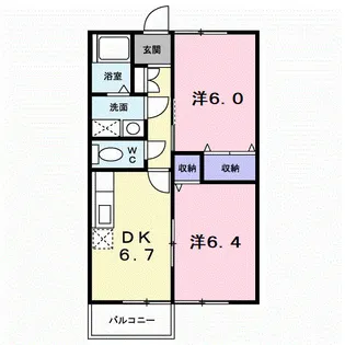 コーポサンレモ A【101号室】の間取り