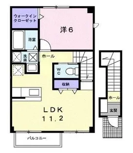 ポタジェ太田 A【202号室】の間取り