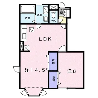 グラン シェル A【103号室】の間取り