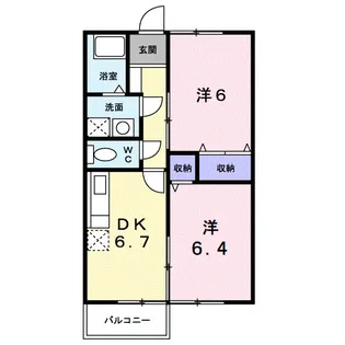 ブライトプラッツA【202号室】の間取り