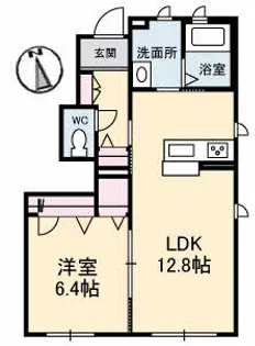 シャーメゾンはなみずき A棟【101号室】の間取り