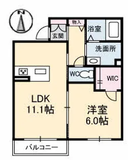 サウンド ハムレット【202号室】の間取り