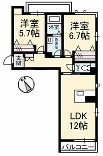 スターフィールドⅢ【301号室】の間取り