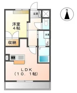 エクセル【105号室】の間取り