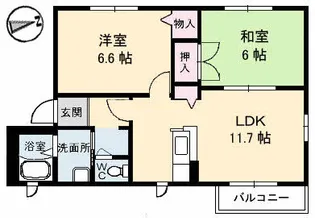 エクセレント コート【201号室】の間取り