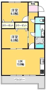 宮地マンション【106号室】の間取り