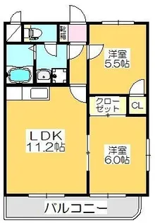 マリベールSAKATA【301号室】の間取り