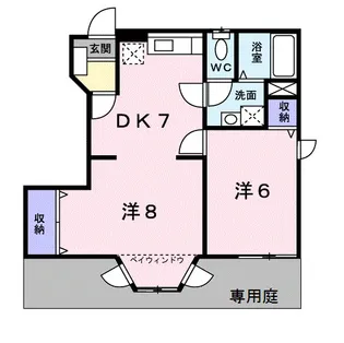 メゾニティ 川西A【101号室】の間取り