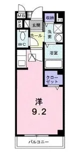 フローラB【104号室】の間取り
