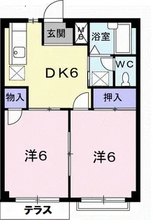 エルディム松本C【103号室】の間取り