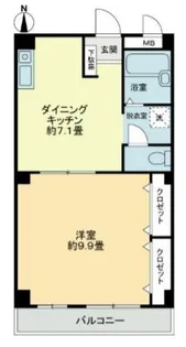 フィネス秋桜【206号室】の間取り