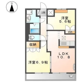 ファインパストラル【103号室】の間取り