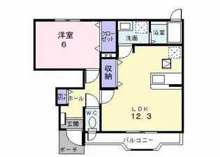 メゾン アルカンシエルC【101号室】の間取り