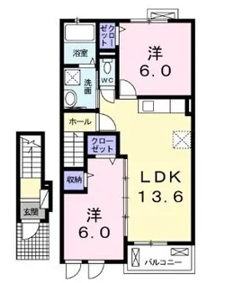 シュエット ベティ【203号室】の間取り