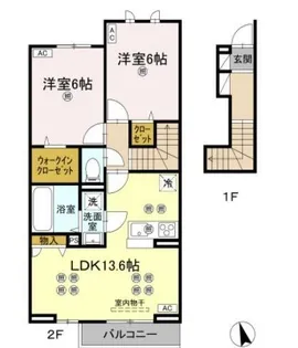 ローゼン太田【203号室】の間取り