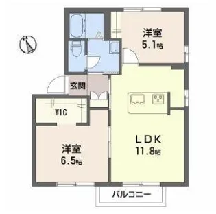 ガーデンパレスA棟【101号室】の間取り