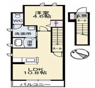 ソレイユ【202号室】の間取り