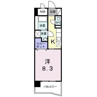 デイドリーム【106号室】の間取り
