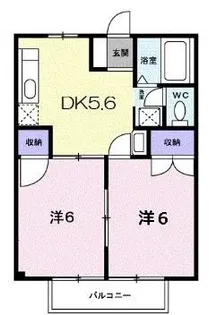 シュープ三条【202号室】の間取り