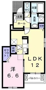 サン ブリーゼ【101号室】の間取り