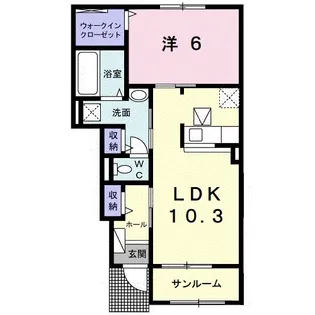 ルミナス【102号室】の間取り