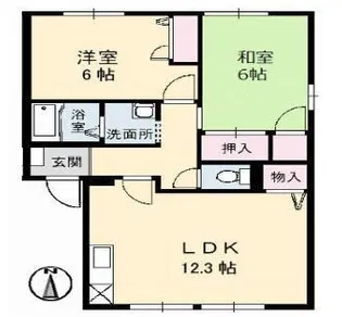 エクセル メゾン A棟【201号室】の間取り