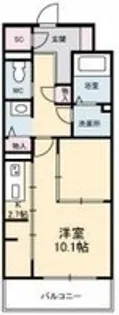 URBAN VISTA 中央町【502号室】の間取り