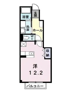 アムール GAKU A【102号室】の間取り