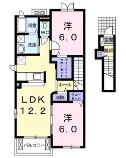 オーブ メゾンB【204号室】の間取り