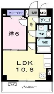 エトワールⅢ【202号室】の間取り