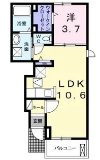 レスタ【104号室】の間取り