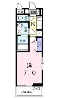 ディアコート宮脇【301号室】の間取り